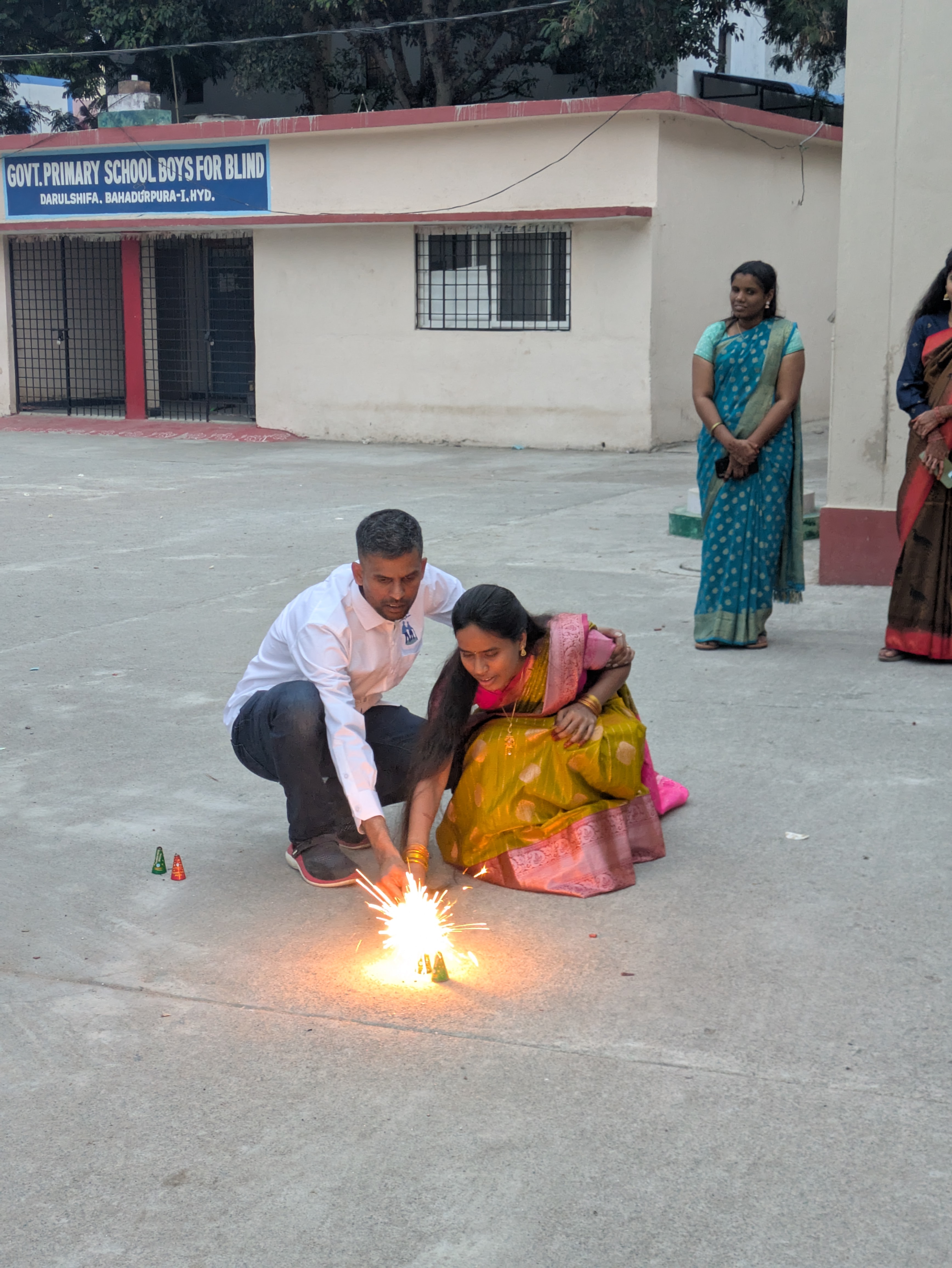 Students celebrating Diwali festival together