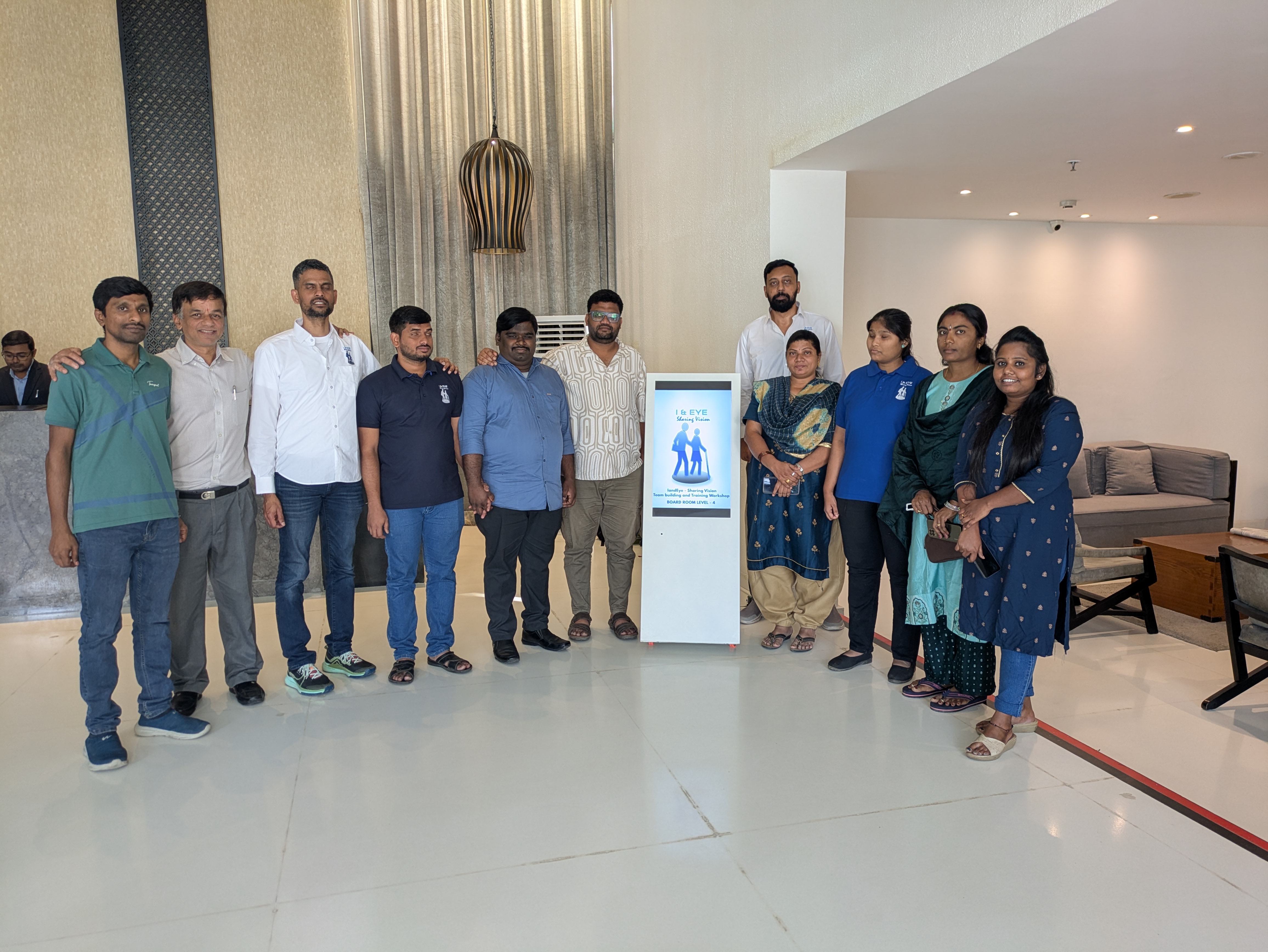 Workshop session with tactile educational materials